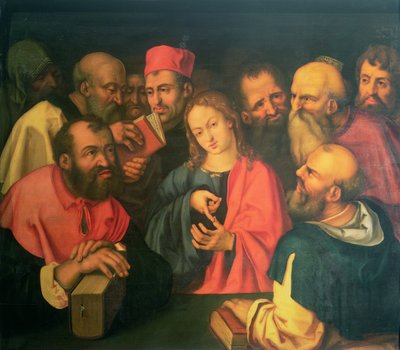 Cristo, de doce años, entre los escribas, siglo XVI o XVII de Albrecht Dürer